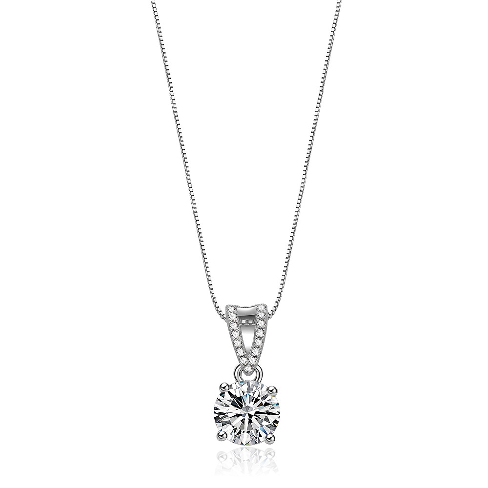 Sparkling 8MM Clear CZ Necklace